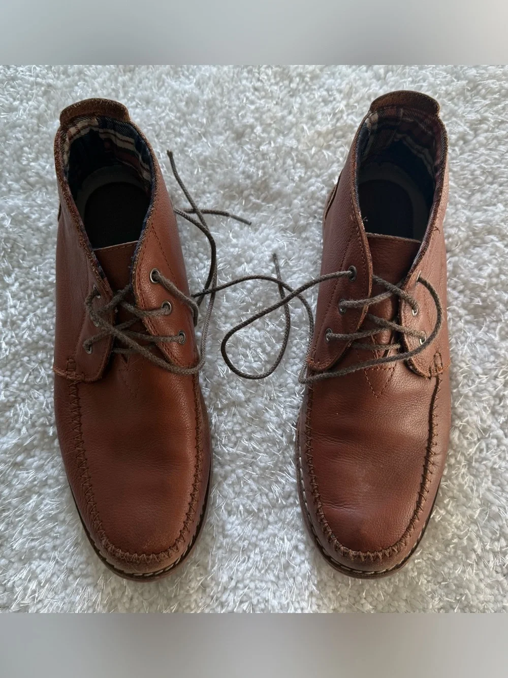 Toms Men's Chestnut Brown Leather Chukka Boots